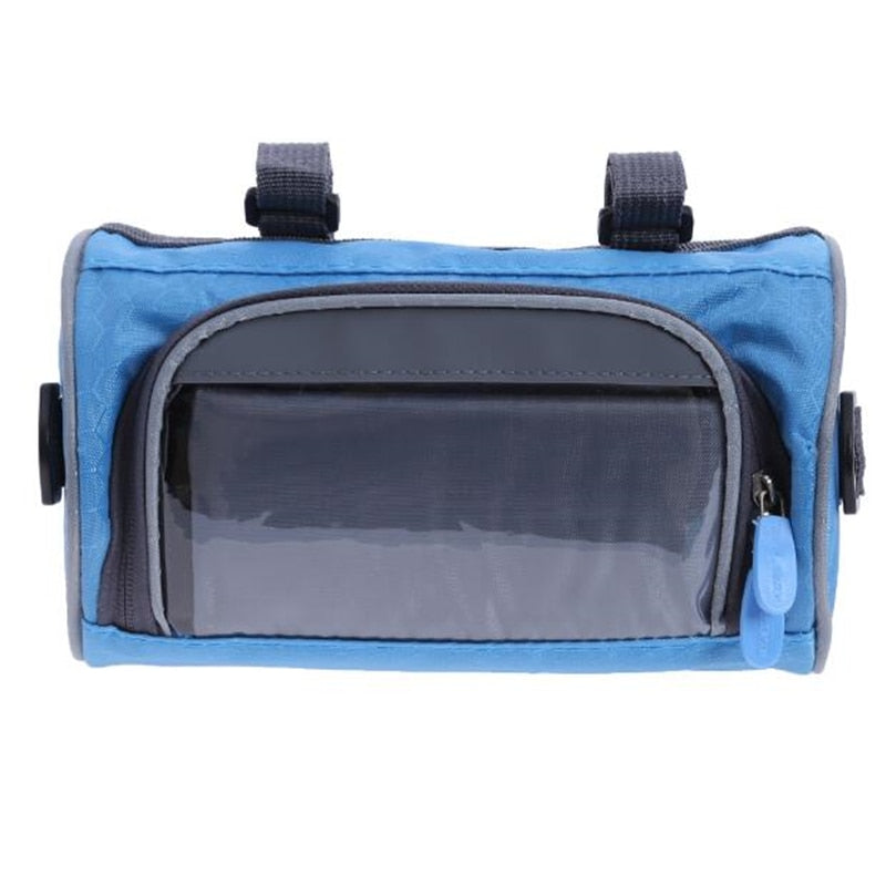 Mountain Bike Bicycle Bags Panniers Touch Screen Cycling Phone Bag Case Road Bike Front Tube Handlebar Cylinder Bag