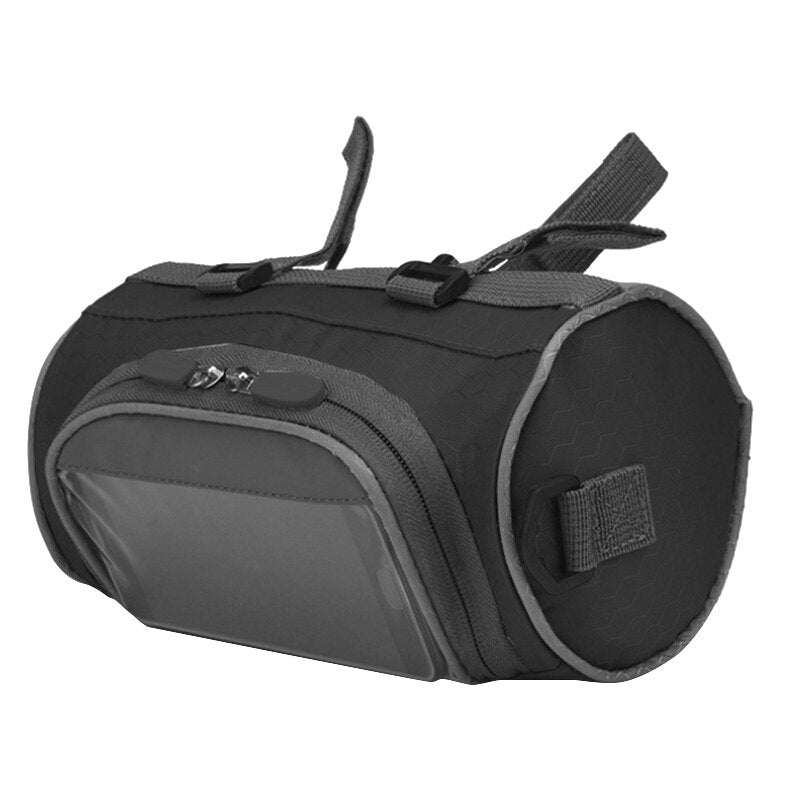 Mountain Bike Bicycle Bags Panniers Touch Screen Cycling Phone Bag Case Road Bike Front Tube Handlebar Cylinder Bag