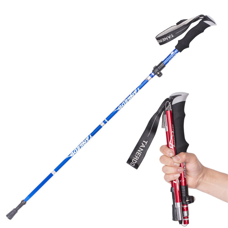 Multifunction Walking Stick Trekking Poles Telescopic Fold Crutches Hiking Stick Crutch Elderly