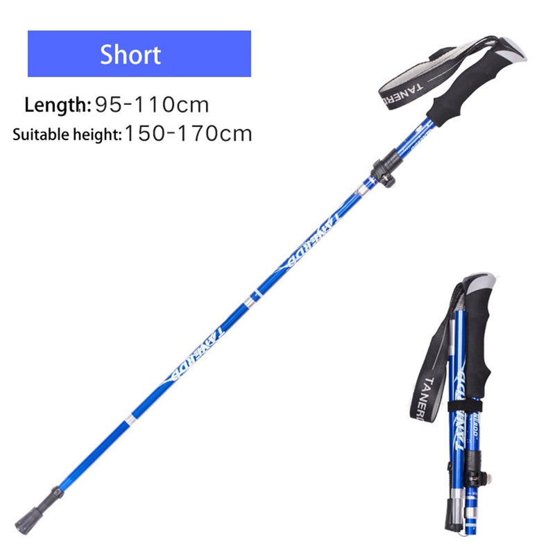 Multifunction Walking Stick Trekking Poles Telescopic Fold Crutches Hiking Stick Crutch Elderly