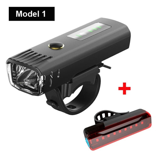 NEWBOLER Smart Induction Bicycle Front Light Set USB Rechargeable Rear Light LED Headlight Bike Lamp