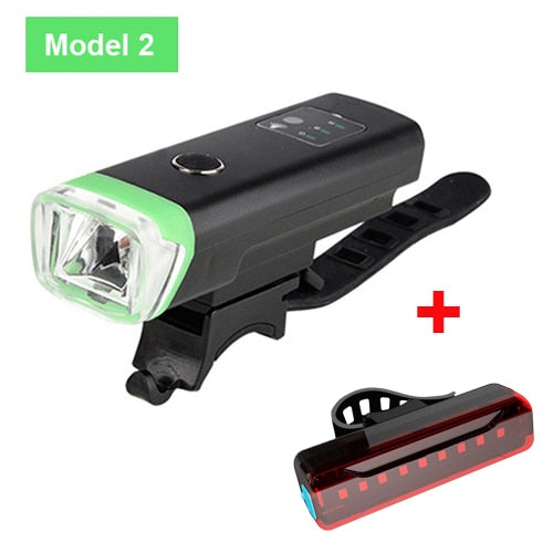 NEWBOLER Smart Induction Bicycle Front Light Set USB Rechargeable Rear Light LED Headlight Bike Lamp