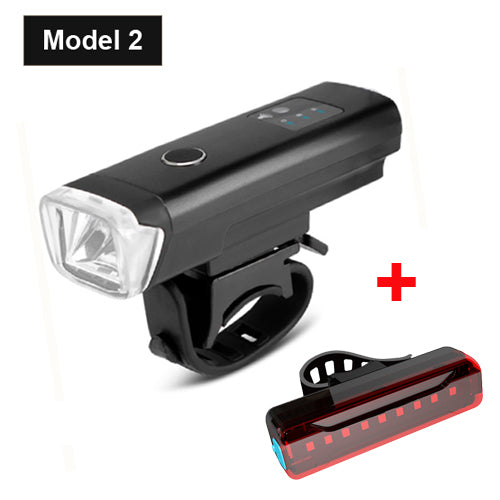 NEWBOLER Smart Induction Bicycle Front Light Set USB Rechargeable Rear Light LED Headlight Bike Lamp