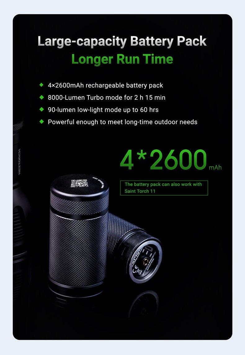8000 Lumens Ultra Bright Search Torch USB Rechargeable High Output Handheld Torch ST 30 v2.0