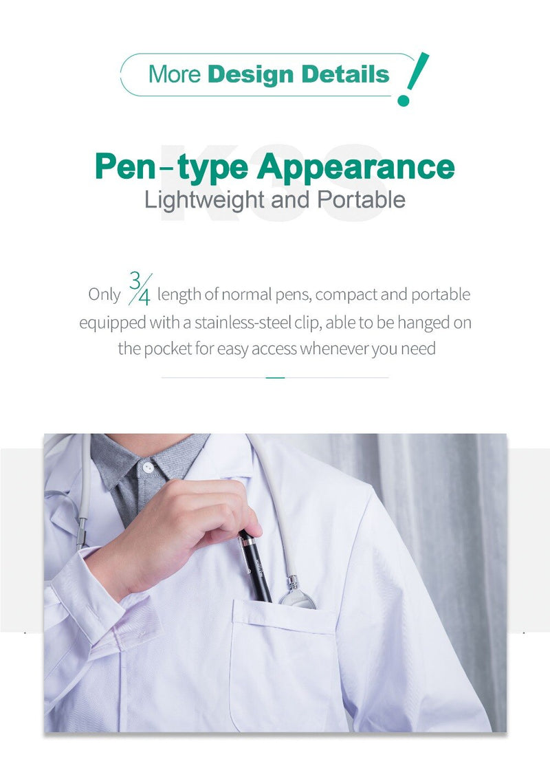Pen Light Pen-type Body Yellow Light for Doctor Nurse Family Medical Care AAA Battery