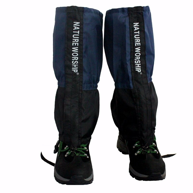 Natrure woship 1 Pair Waterproof Outdoor Hiking Walking Climbing Hunting Snow Legging Gaiters ski