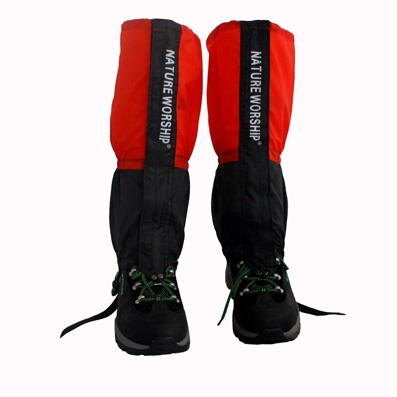 Natrure woship 1 Pair Waterproof Outdoor Hiking Walking Climbing Hunting Snow Legging Gaiters ski