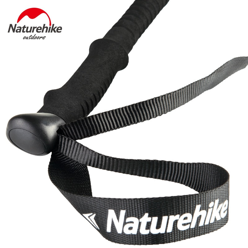 Naturehike 1pcs Adult Child Alpenstocks Ultralight Trekking Folding Pole Walking Hiking Sticks