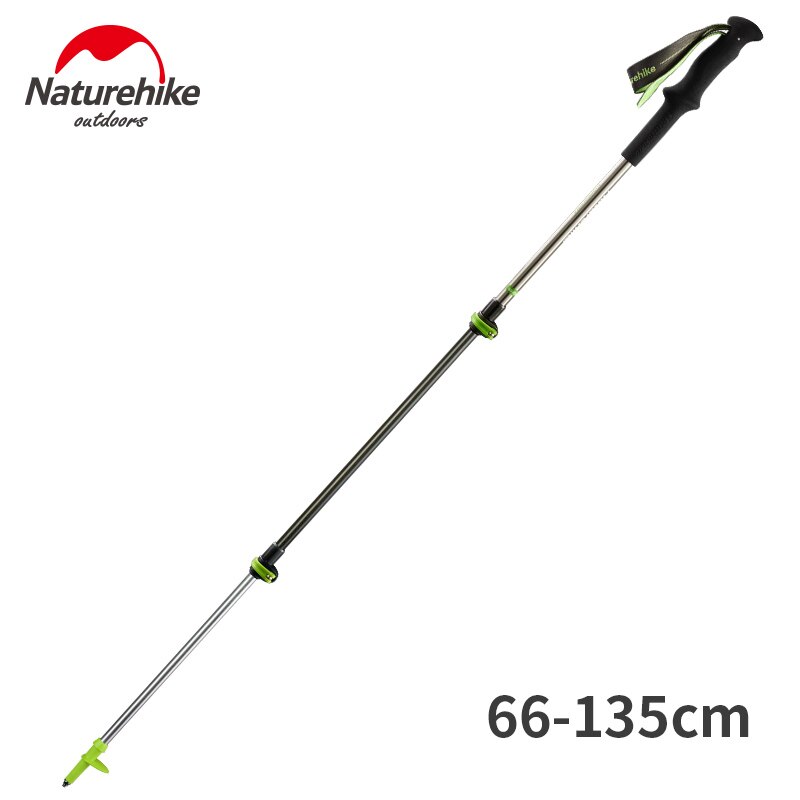 Naturehike Carbon Fiber + Aluminum Alloy Walking Stick Pole Lightweight Camping Trekking Pole Hiking