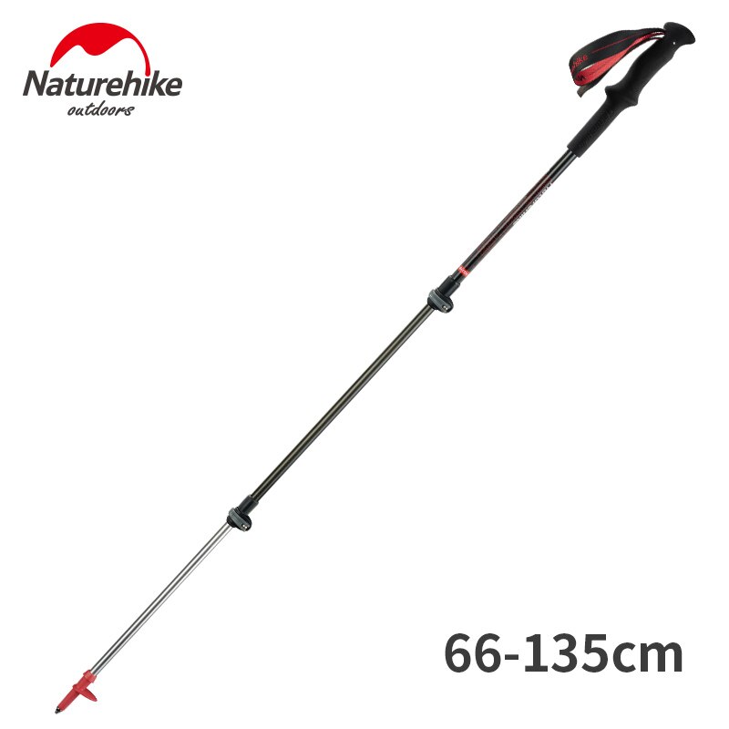 Naturehike Carbon Fiber + Aluminum Alloy Walking Stick Pole Lightweight Camping Trekking Pole Hiking