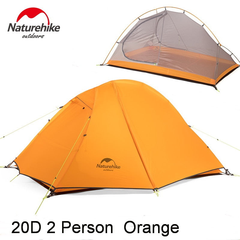 Naturehike Cycling Single Tents Waterproof 1 2 Person Backpacking Trekking Mountain PU4000 Camping