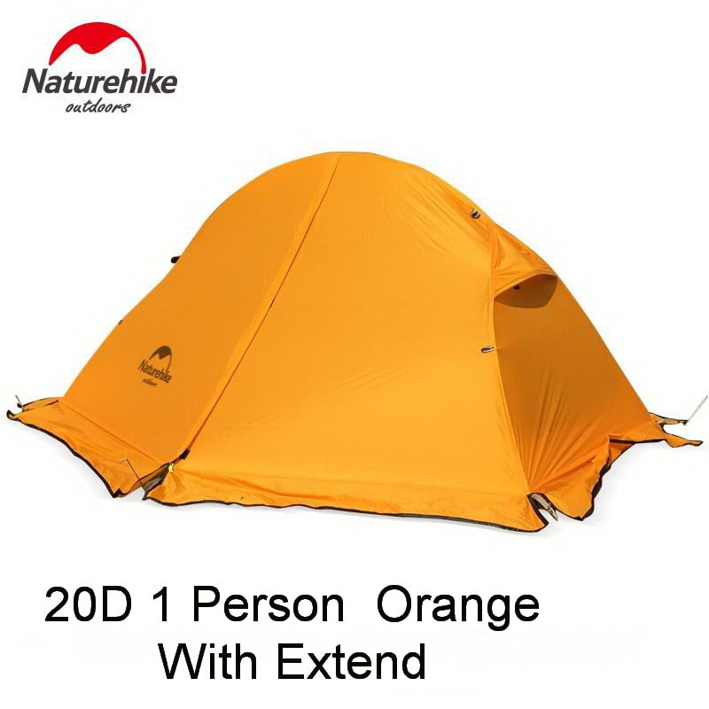 Naturehike Cycling Single Tents Waterproof 1 2 Person Backpacking Trekking Mountain PU4000 Camping