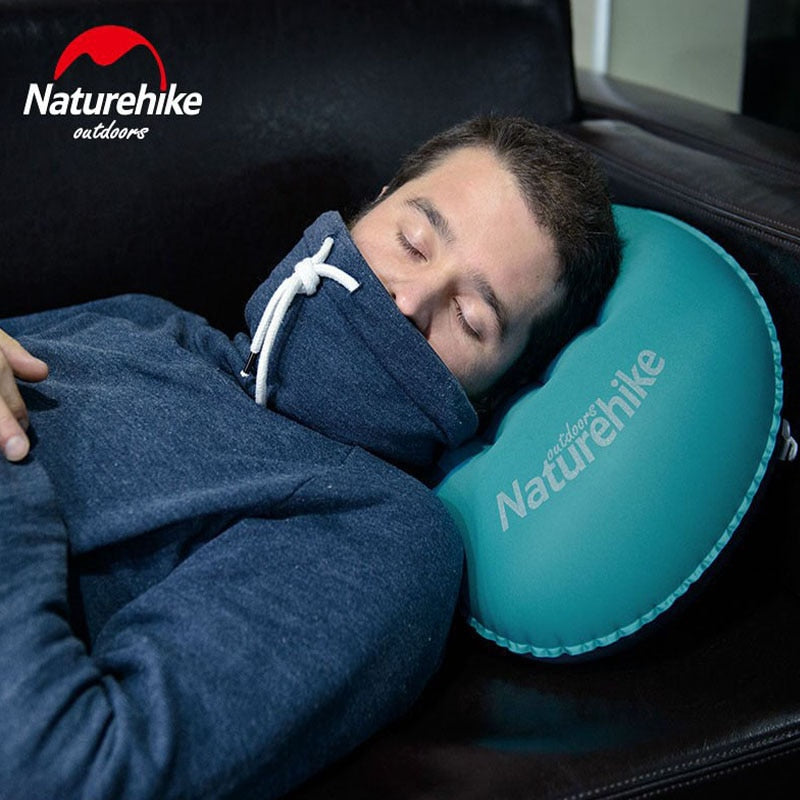 Naturehike  Inflatable Pillow Travel Air Pillow Neck Camping Sleeping Gear Fast Portable TPU