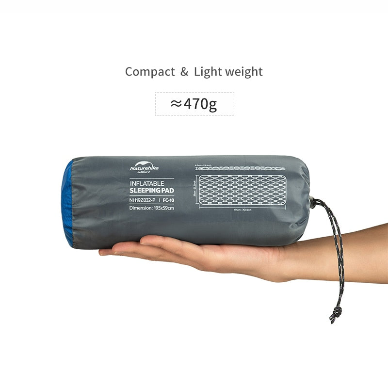 Naturehike Nylon TPU Sleeping Pad Lightweight Moisture-proof Air Mattress Portable Inflatable