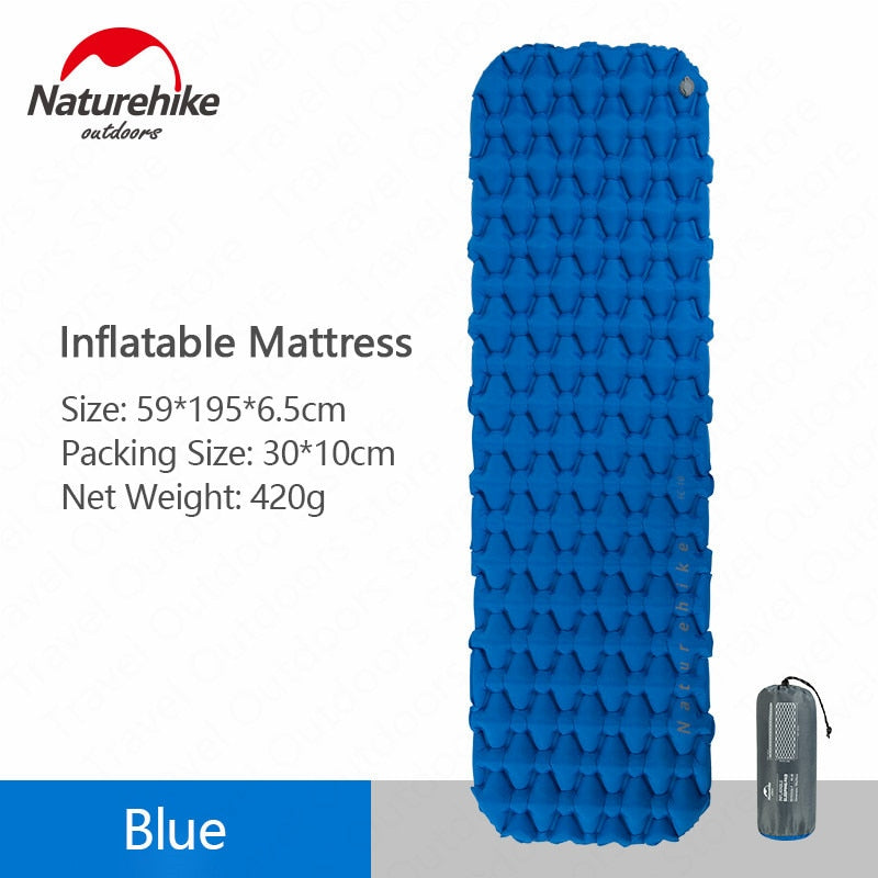 Naturehike Outdoor Camping Mat Inflatable Bag Inflatable Tent Sleeping Pad Ultralight Portable