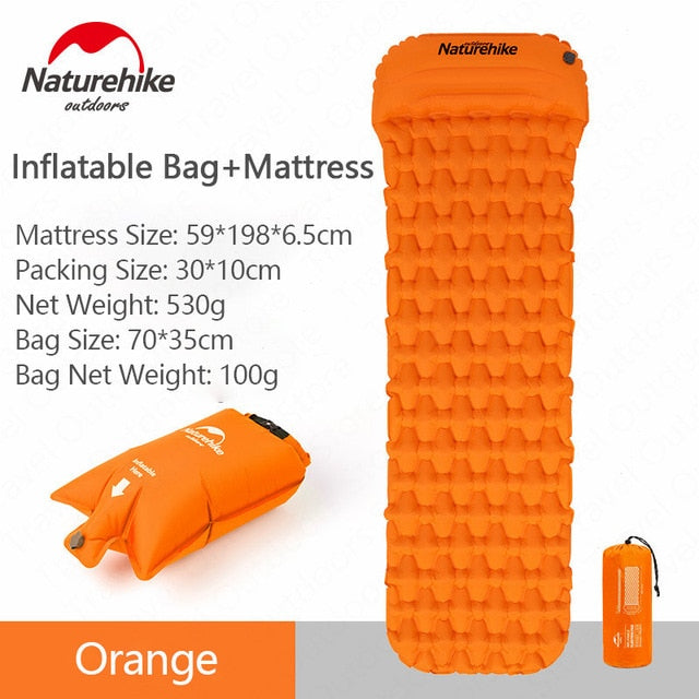 Naturehike Outdoor Camping Mat Inflatable Bag Inflatable Tent Sleeping Pad Ultralight Portable