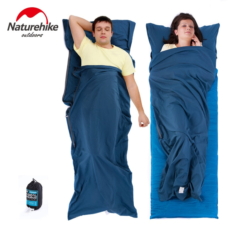 Naturehike Single Double Sleeping Bag Liner Envelope Ultra-light Portable Cotton Sleeping Bag