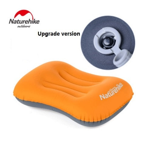 Naturehike factory Portable Outdoor Inflatable Pillow Travel Aeros Pillow Inflatable Cushion Soft