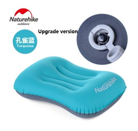 Naturehike factory Portable Outdoor Inflatable Pillow Travel Aeros Pillow Inflatable Cushion Soft