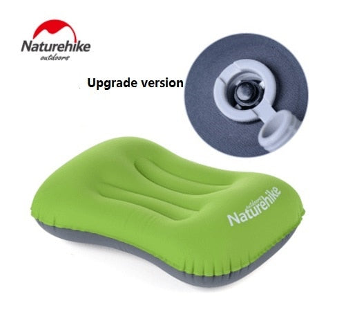 Naturehike factory Portable Outdoor Inflatable Pillow Travel Aeros Pillow Inflatable Cushion Soft
