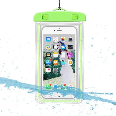 3.5 -6 inch Universal Waterproof Case Phone Dry Bag Swimming Underwater Mobile Phone Holder