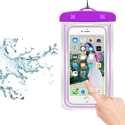 3.5 -6 inch Universal Waterproof Case Phone Dry Bag Swimming Underwater Mobile Phone Holder