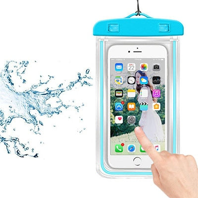 3.5 -6 inch Universal Waterproof Case Phone Dry Bag Swimming Underwater Mobile Phone Holder