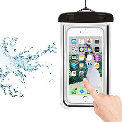 3.5 -6 inch Universal Waterproof Case Phone Dry Bag Swimming Underwater Mobile Phone Holder