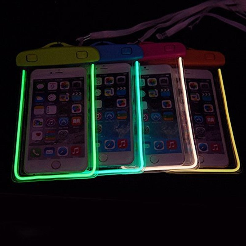 3.5 -6 inch Universal Waterproof Case Phone Dry Bag Swimming Underwater Mobile Phone Holder