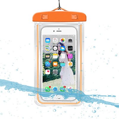 3.5 -6 inch Universal Waterproof Case Phone Dry Bag Swimming Underwater Mobile Phone Holder
