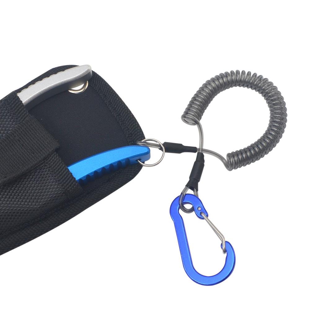 Alloy Fishing Pliers Split Ring Cutters Fishing Holder Tackle with Sheath & Retractable Tether Combo Hooks Remover