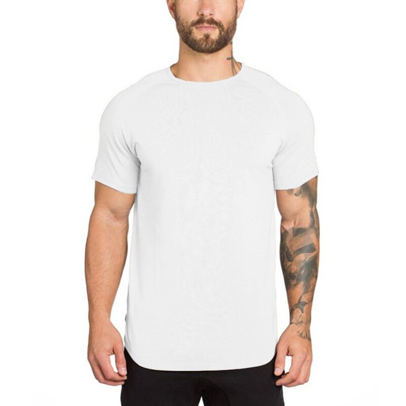 Cotton workout shirts mens top