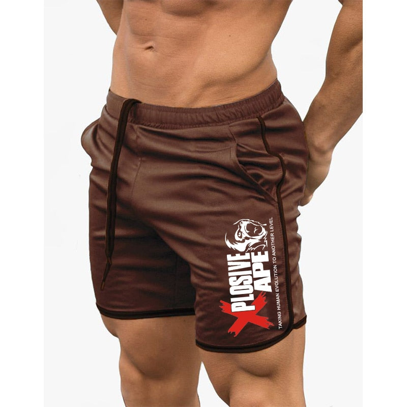 New Fashion Men Sporting Beaching Shorts Trousers Cotton Bodybuilding Sweatpants Fitness Short