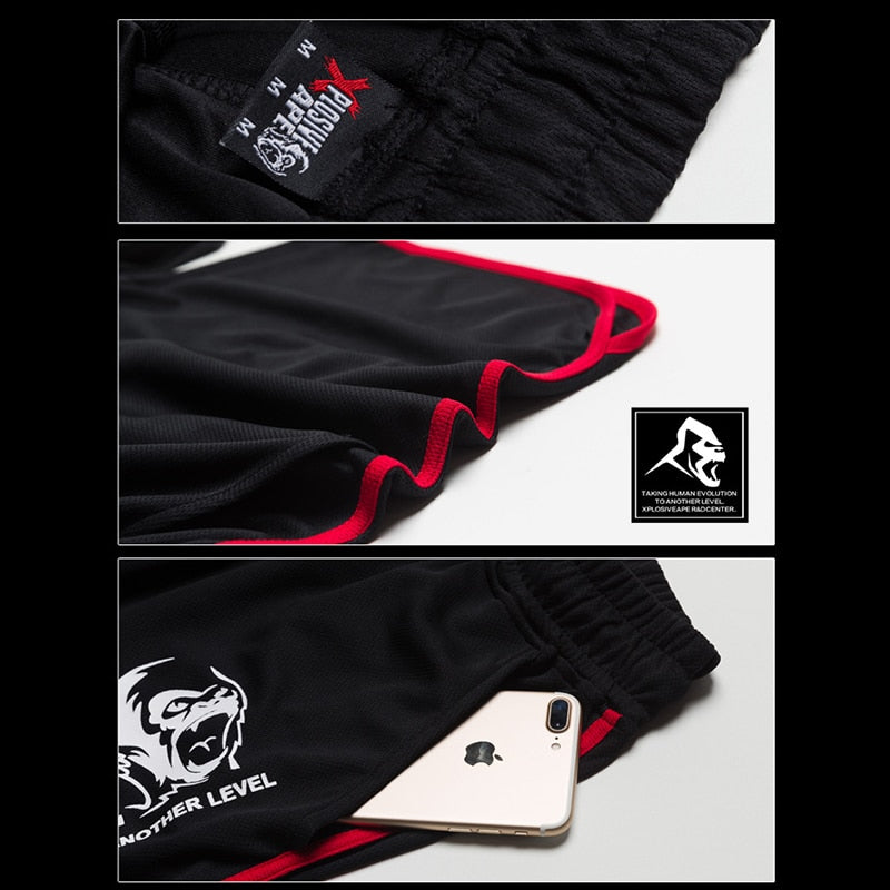 New Fashion Men Sporting Beaching Shorts Trousers Cotton Bodybuilding Sweatpants Fitness Short