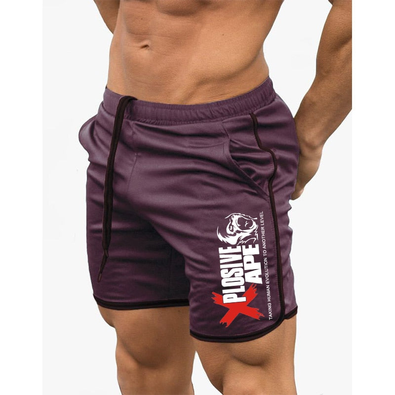 New Fashion Men Sporting Beaching Shorts Trousers Cotton Bodybuilding Sweatpants Fitness Short