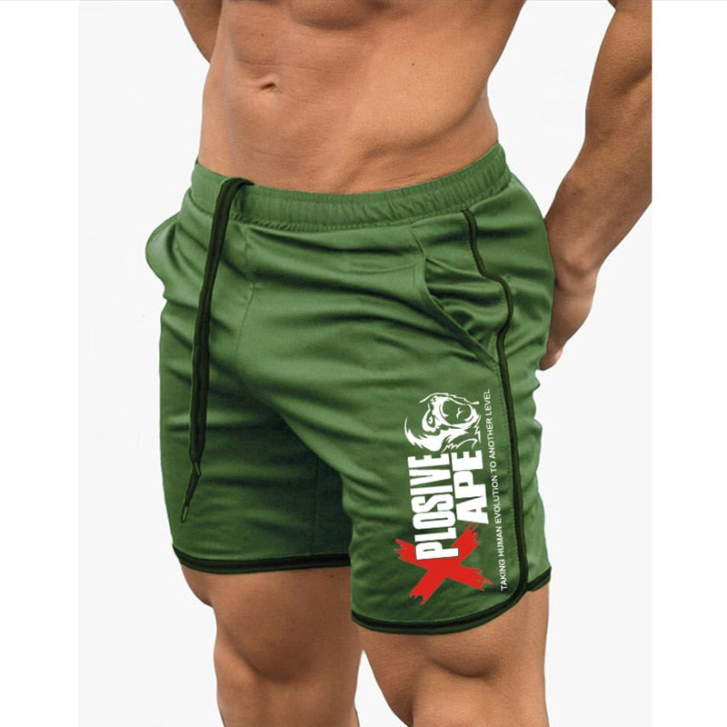 New Fashion Men Sporting Beaching Shorts Trousers Cotton Bodybuilding Sweatpants Fitness Short