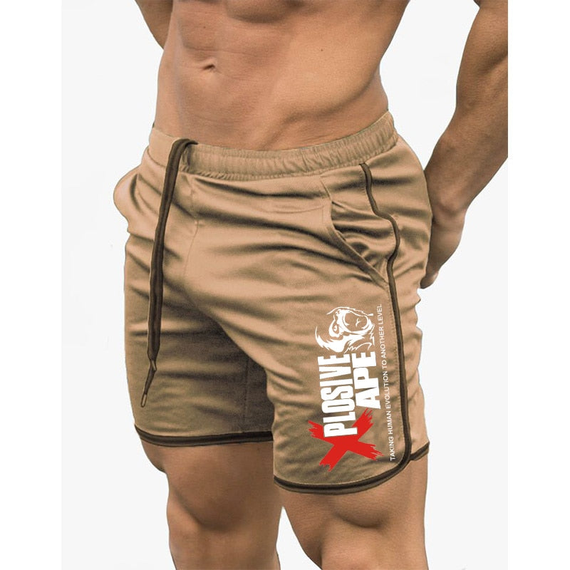 New Fashion Men Sporting Beaching Shorts Trousers Cotton Bodybuilding Sweatpants Fitness Short