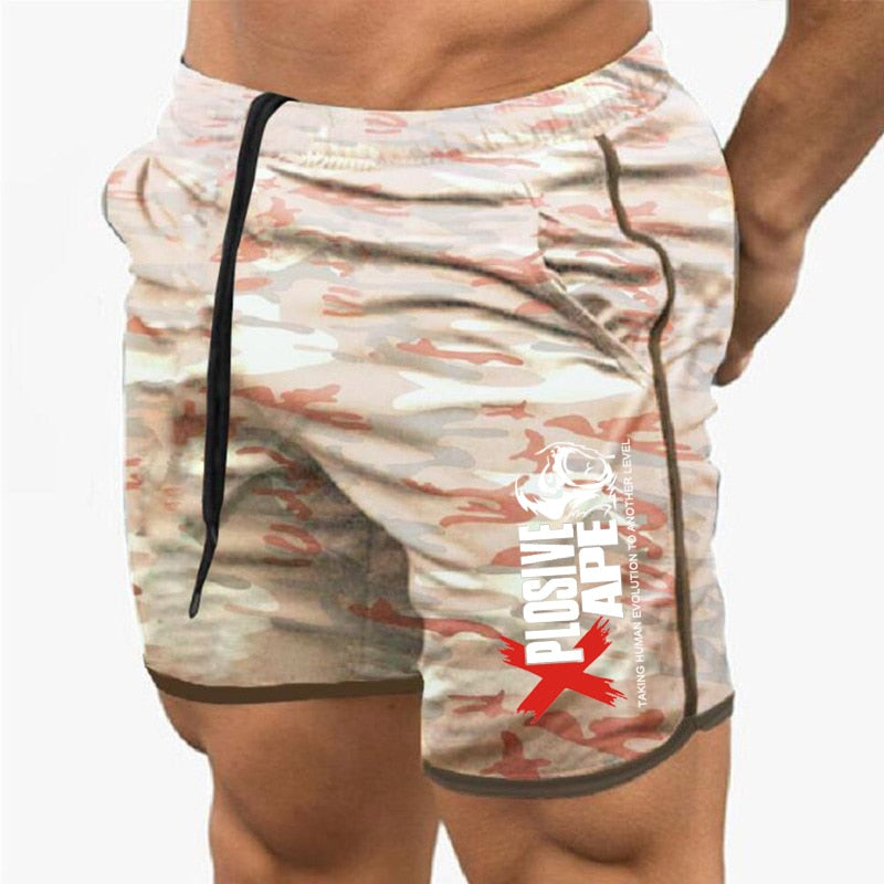 New Fashion Men Sporting Beaching Shorts Trousers Cotton Bodybuilding Sweatpants Fitness Short