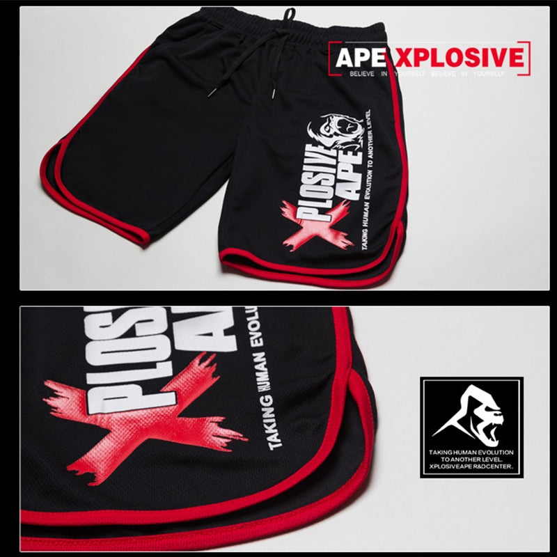 New Fashion Men Sporting Beaching Shorts Trousers Cotton Bodybuilding Sweatpants Fitness Short