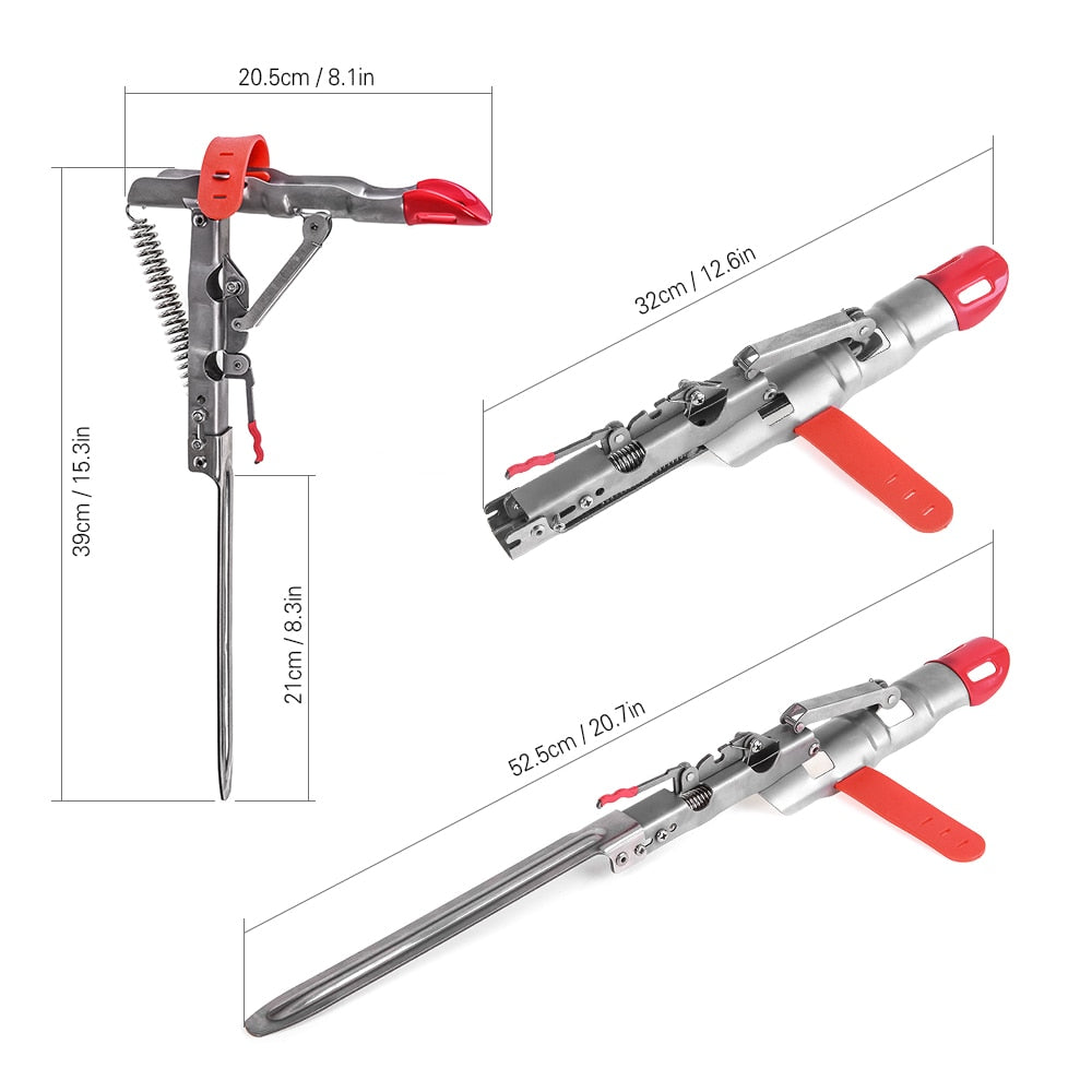 New Full Stainless Steel Automatic Spring Fishing Rods Holders, Adjustable Sensitivity Folding Fishing Bite Bracket