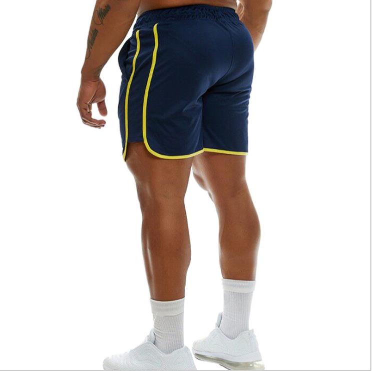 New Men Fitness Bodybuilding Shorts Man Summer  Workout Male Breathable Mesh Quick Dry Sportswear