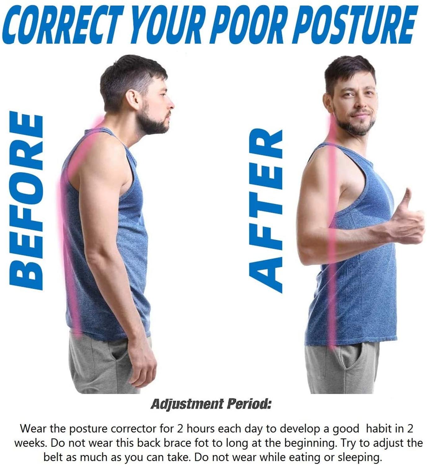 Posture Corrector Spine Back Shoulder Support Corrector Band Adjustable Brace Correction Humpback