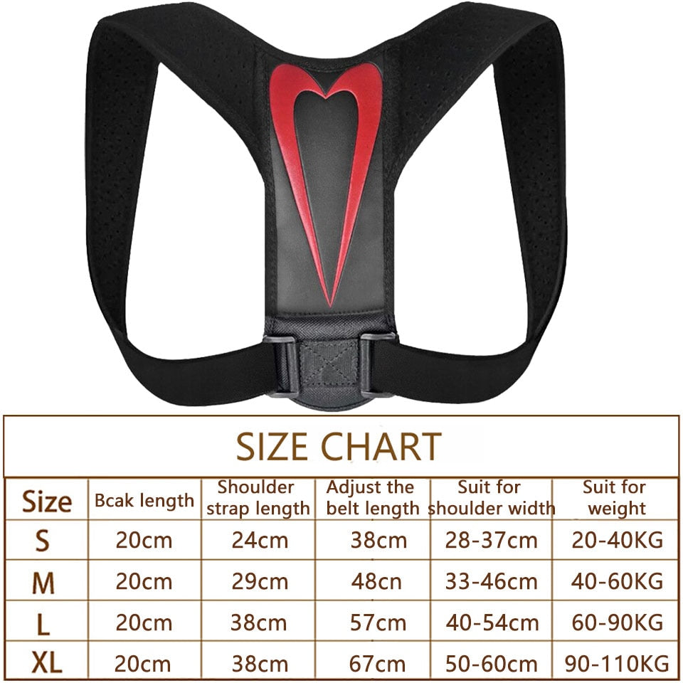 Posture Corrector Spine Back Shoulder Support Corrector Band Adjustable Brace Correction Humpback