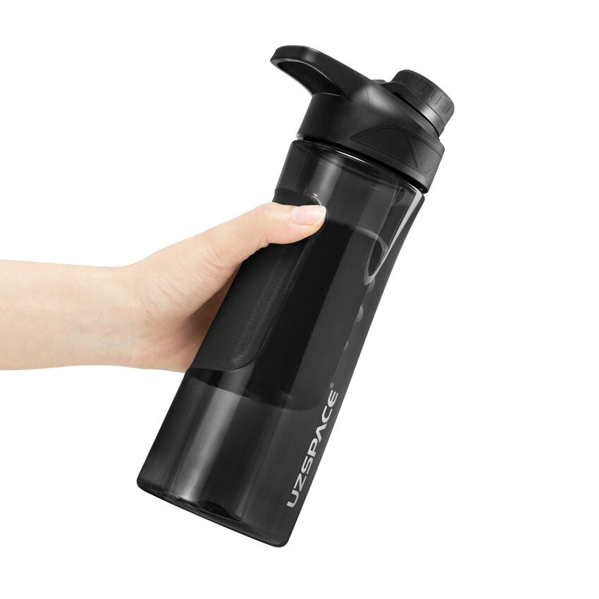 Water Bottle Shaker Portable Sport Plastic Cup Gym Drink Bottle