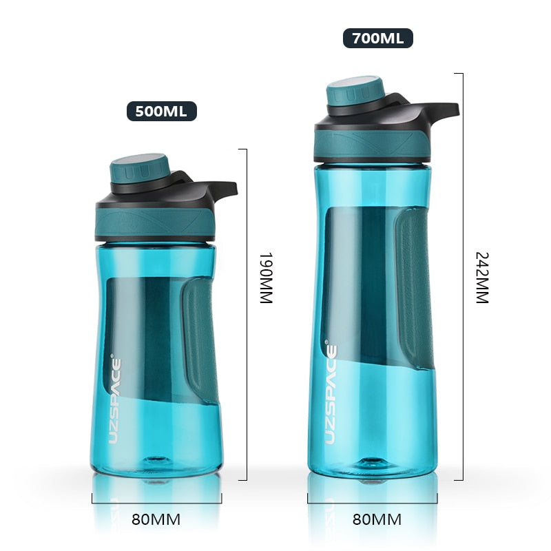 Water Bottle Shaker Portable Sport Plastic Cup Gym Drink Bottle