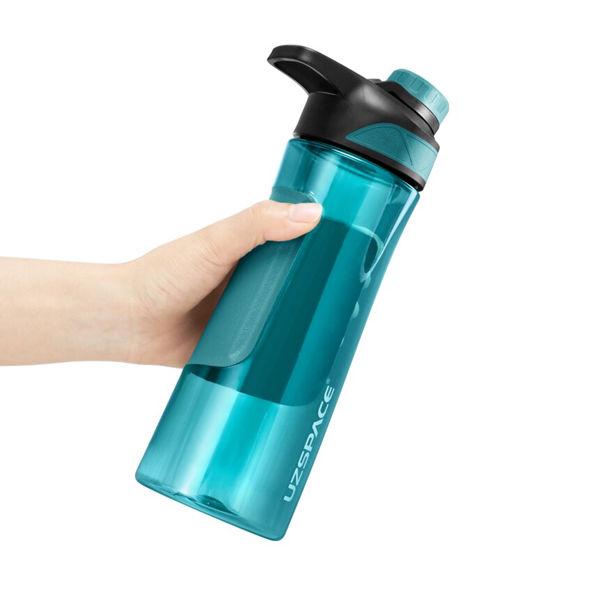 Water Bottle Shaker Portable Sport Plastic Cup Gym Drink Bottle