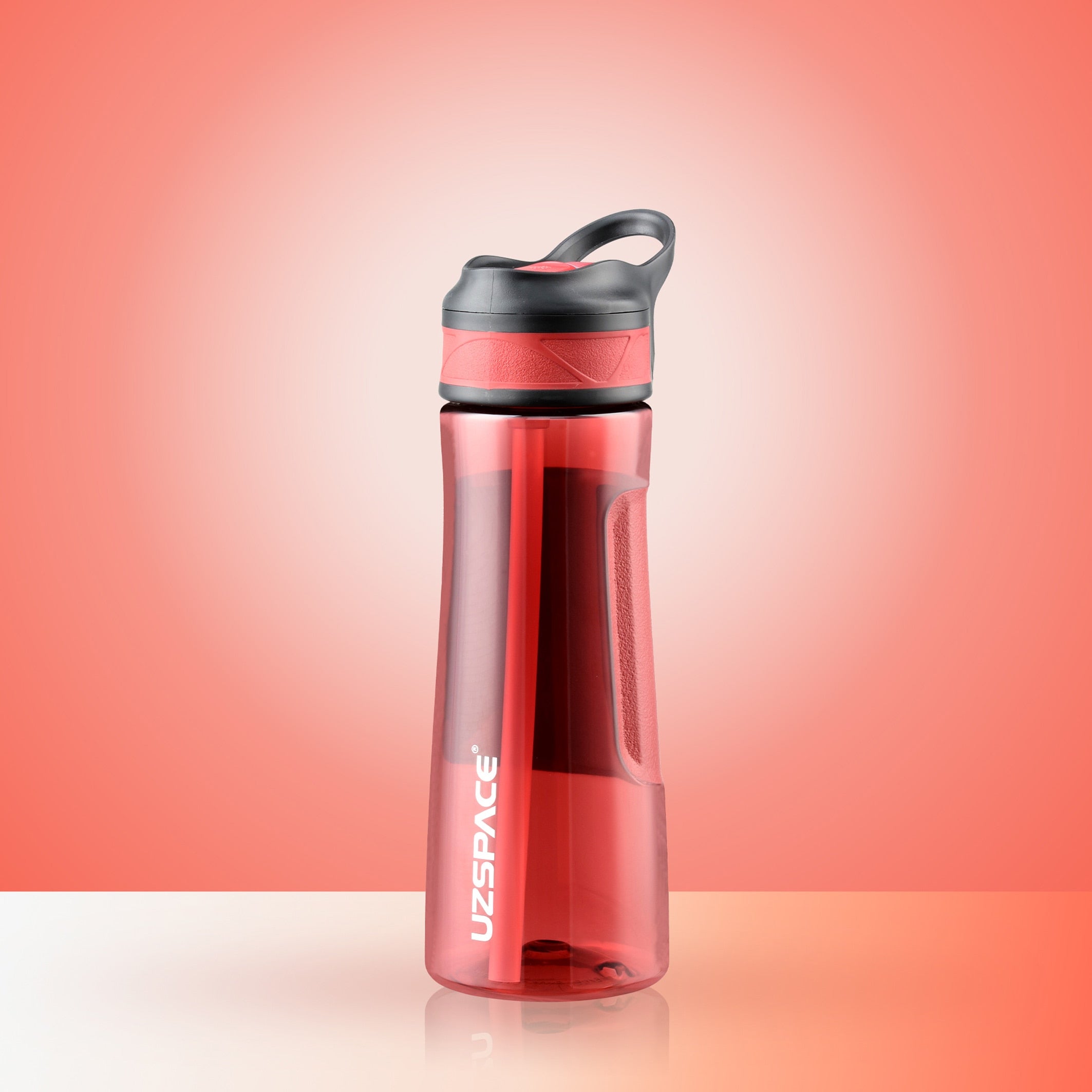 Water Bottle with Straw Creative Fashion Portable Leakproof Shaker Bottle Ecofriendly