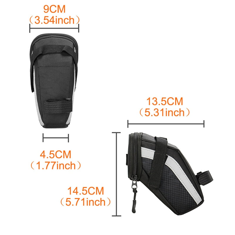 Nylon Bicycle Bag Bike Storage Saddle Bag Cycling Seat Tail Rear Pouch Bag Saddle Bolsa Bicicleta accessories