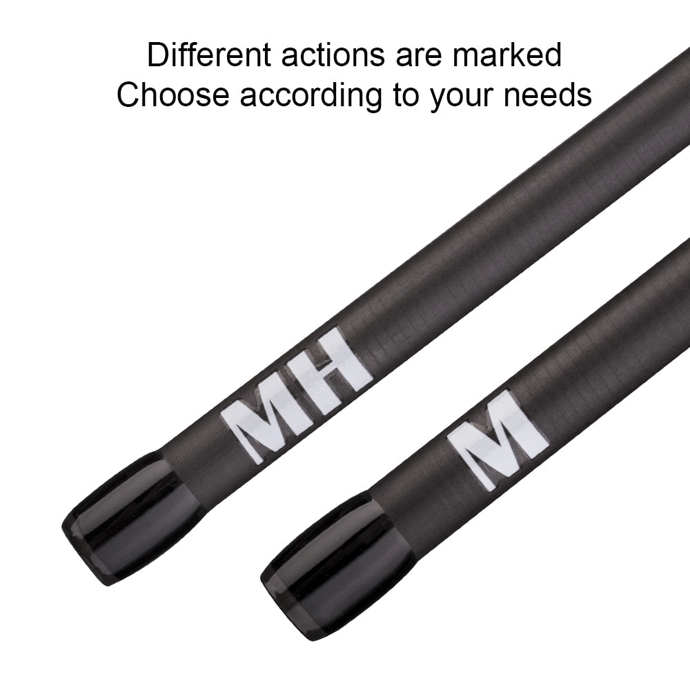 OBEI ELF 1.68  2.1 2.4 casting spinning fishing rod travel vara de pesca street  boat lure two tips 5-50g M/MH fast fishing Rod