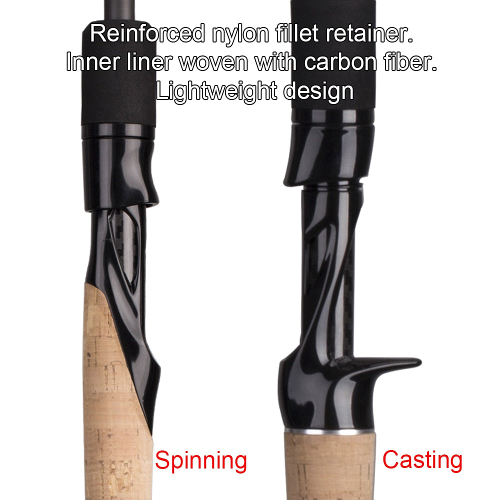 OBEI ELF 1.68  2.1 2.4 casting spinning fishing rod travel vara de pesca street  boat lure two tips 5-50g M/MH fast fishing Rod